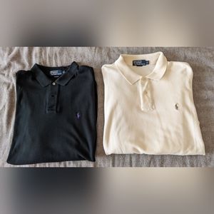 Lot of 2 - Polo Ralph Lauren Long Sleeve Polo